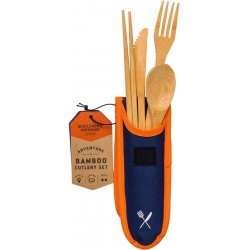 Gentlemen's Hardware Travel Bamboo Cutlery Set - Bestik