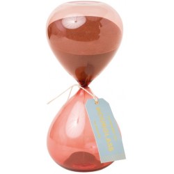 Designworks Ink Hourglass 1 Hour Terracotta - Timeglas