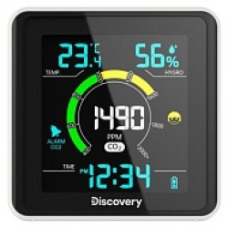 Levenhuk Discovery Report Wa40 Weather Station With Co2 Monitor - Vejrstation
