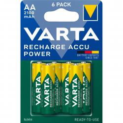 Varta Recharge Charge Accu Power Aa 2100mah 6 Pack - Batteri