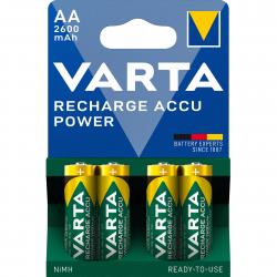 Varta Recharge Charge Accu Power Aa 2600mah 4 Pack (b) - Batteri