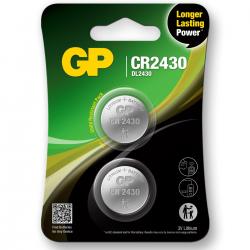 GP Lithium 3V CR2430 Knapcelle Batteri - 2 stk.