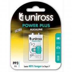 Uniross 9v/6lr61 Alkaline - Batteri