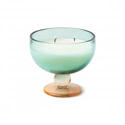 Paddywax Candle Glass Goblet Teal/orang - Duftlys