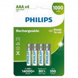 Philips Rechargeable AAA 1,2V 700 mAh Hr03 - Batteri